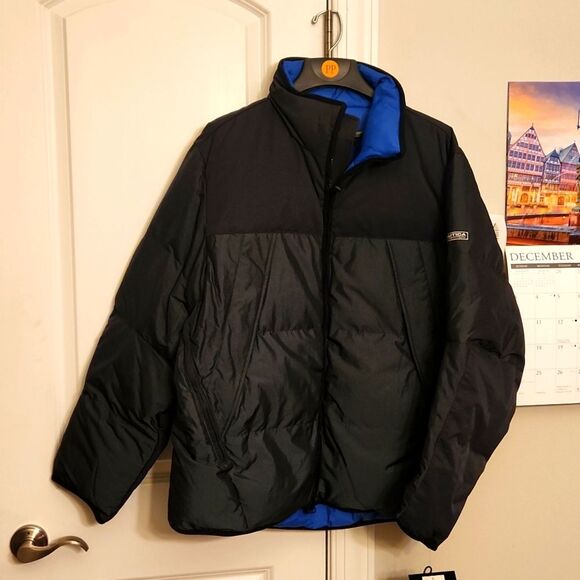 Nautica Competition Men's Blue & Gray Winter Coat Size L NWT! - Picture 1 of 10